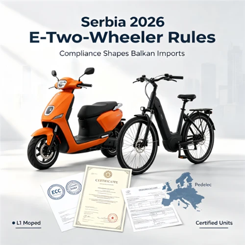 Hot Sale! EEC Certified L1e Mopeds Ready Stock For Serbia 2026 New Regulation